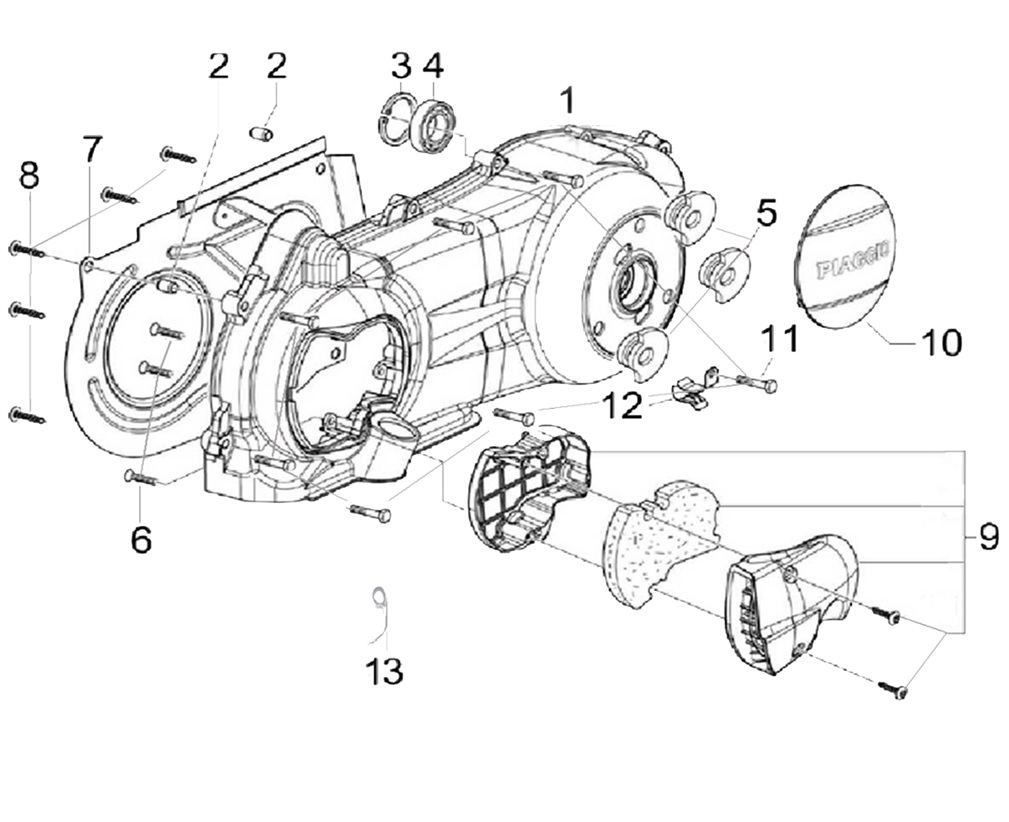 Left Crankcase Cover