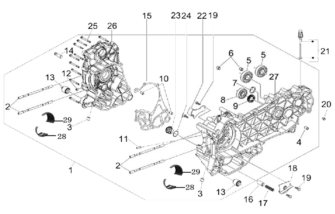 Complete Crankcase