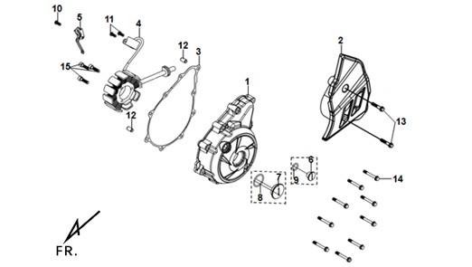 LH CRANK CASE COVER