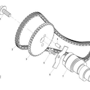2015 UFORCE 800 CAMSHAFT OF CYLINDER 1 ASSY. exploded diagram