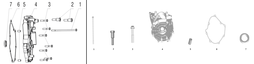 E04 - Right Crankcase Cover