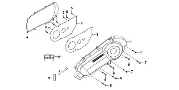 LEFT CRANK CASE COVER