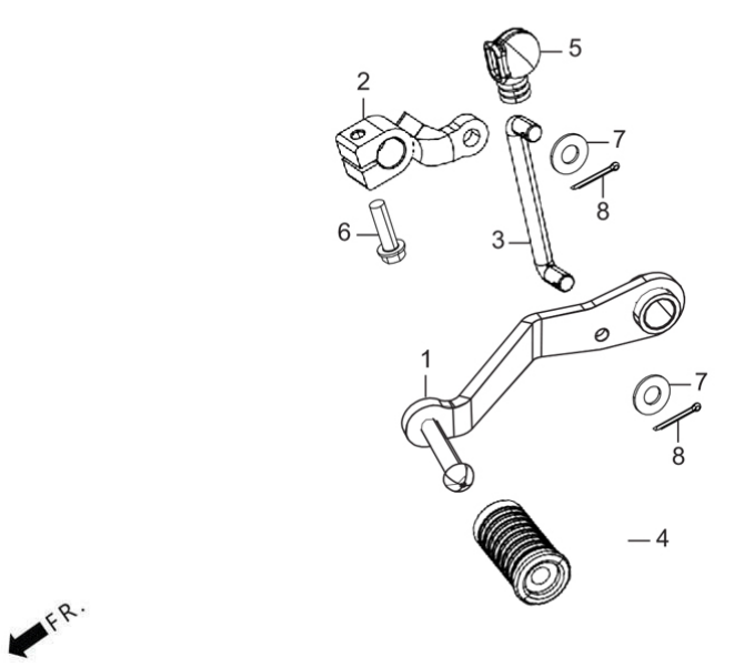 F15A - Gear Shift Pedal