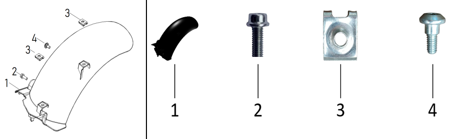 F41 - Rear Inner Mudguard