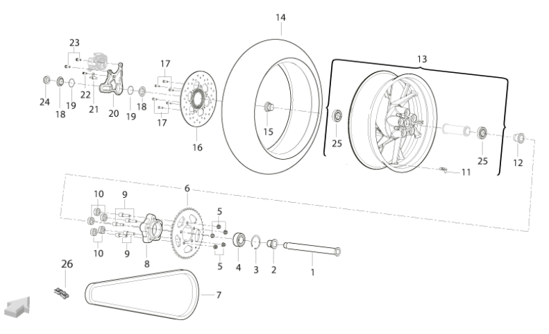 rear wheel