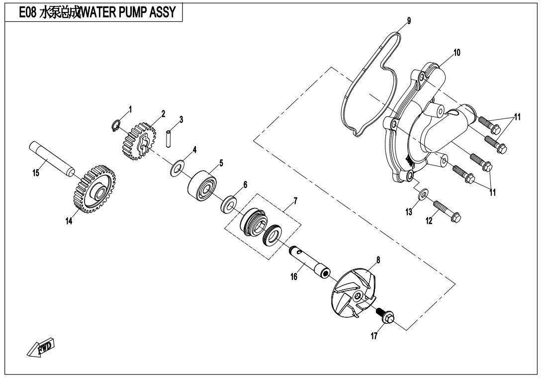 WATER PUMP ASSY.