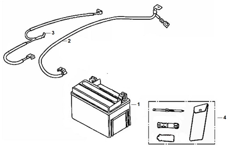 BATTERY + TOOL BOX