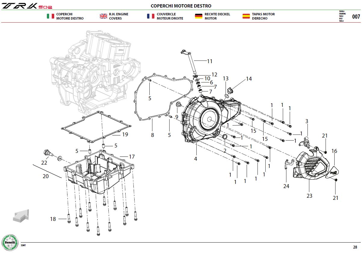 R.H Engine Covers