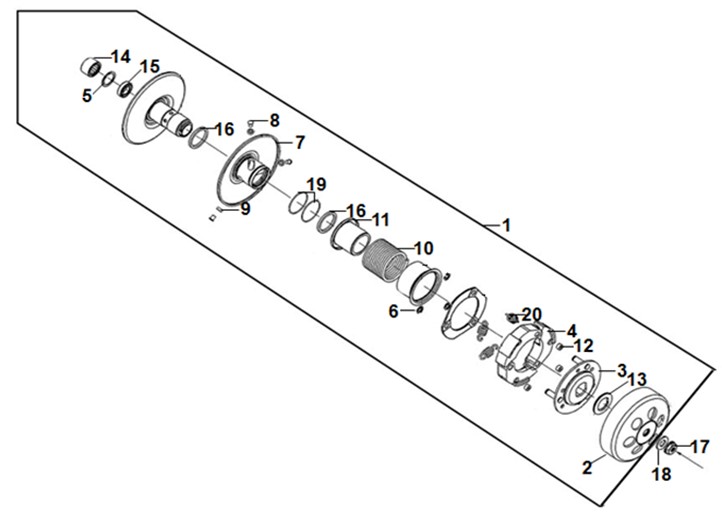 DRIVEN PULLEY ASSY