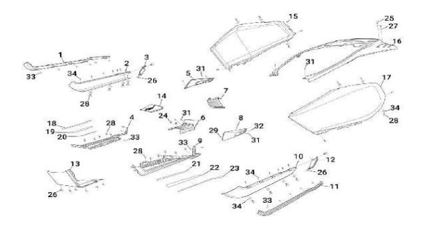 F04 - Fairing Cover 4 (X300 GT)