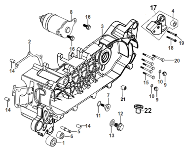E12 L CRANK CASE