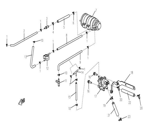 FUEL EVAPORATION RECYCLE SYSTEM
