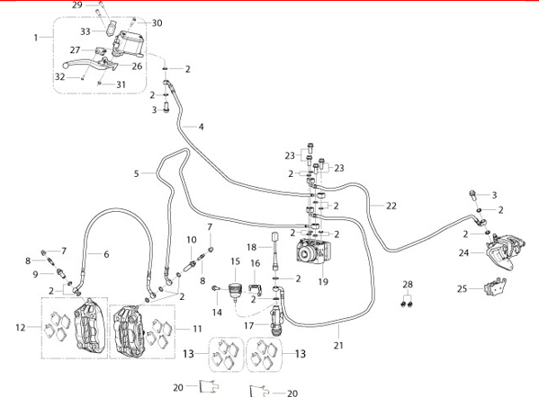 T022 FRONT REAR BRAKE