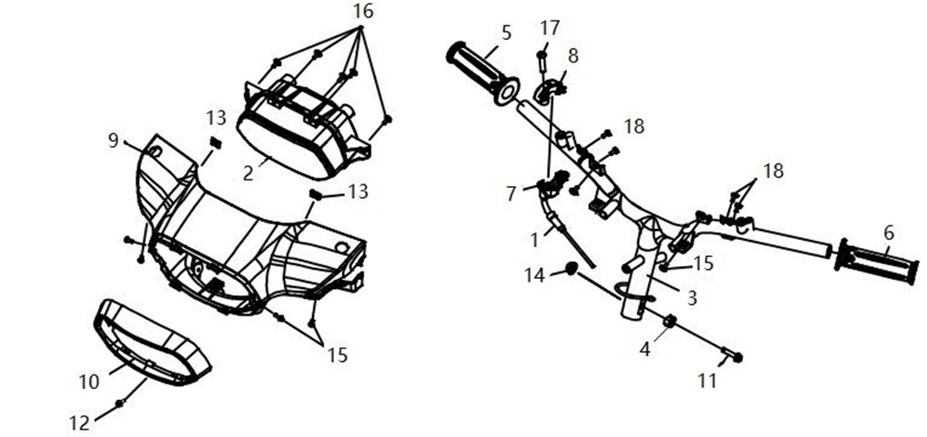 FR. HANDLE COVER HEAD LIGHT ASSY
