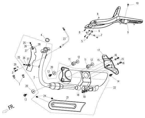 MUFFLER&REAR RACK