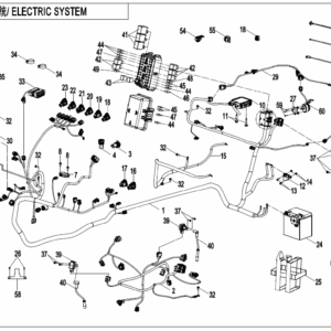 2025 ZFORCE 800 Trail ELECTRIC SYSTEM exploded diagram