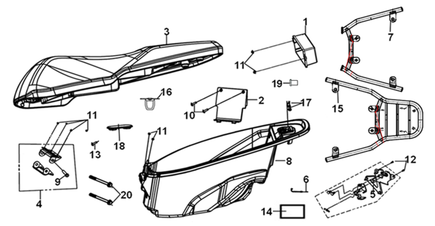 F11 - Seat & Rear Grip