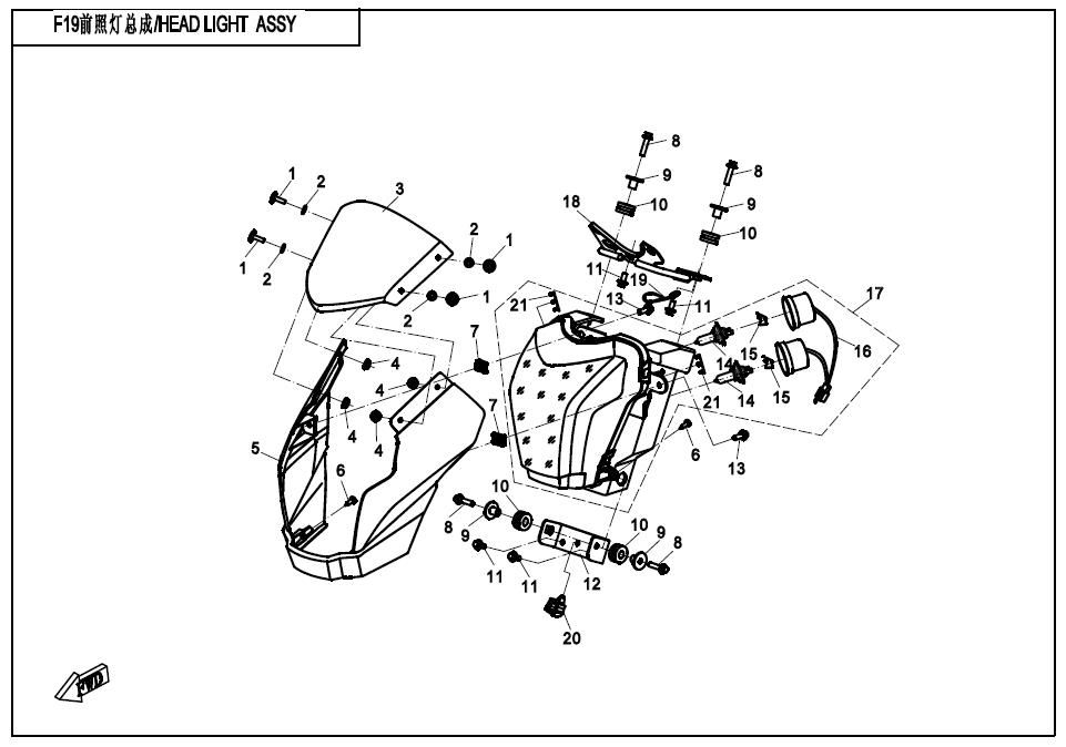 HEAD LIGHT ASSY