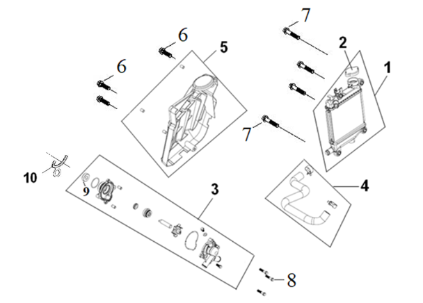E01 - Radiator & Water Pump