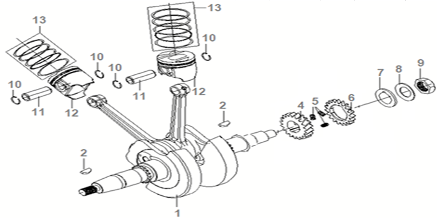 E08 - CRANKSHAFT & PISTON