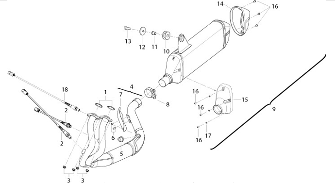 T018 EXHAUST SYSTEM