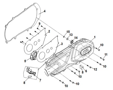 LH Crank Case Cover