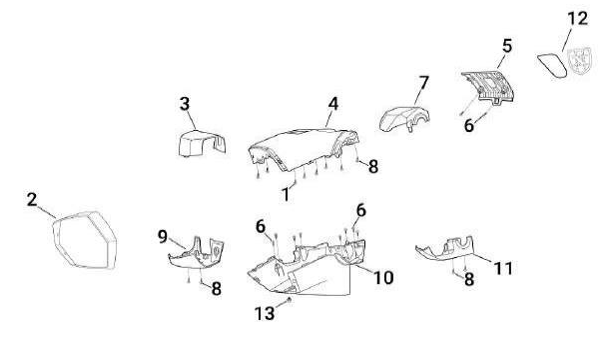 F03 - Fairing Cover 3 (X300 Casa)