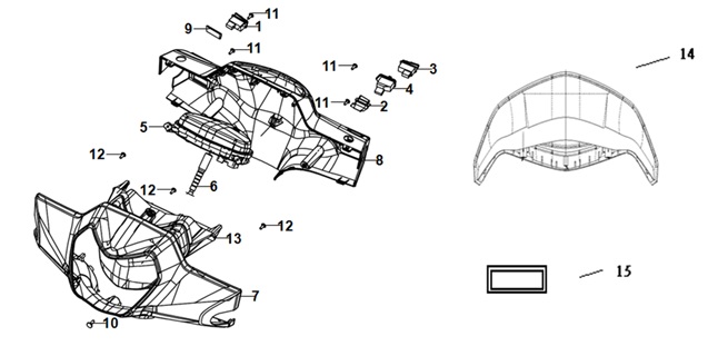 Handle Cover And Head Light