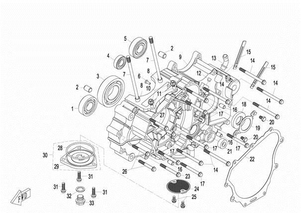 LEFT CRANKCASE