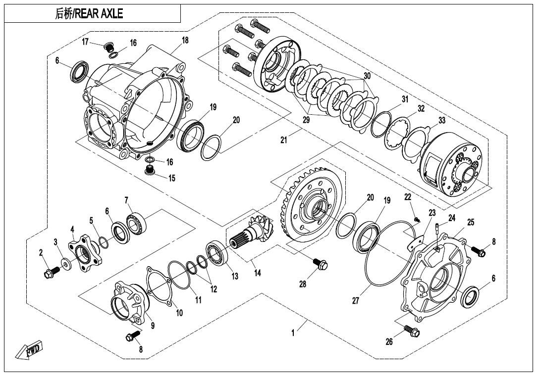 REAR AXLE(AUTOMATIC LOCK DIFFERENTIAL )