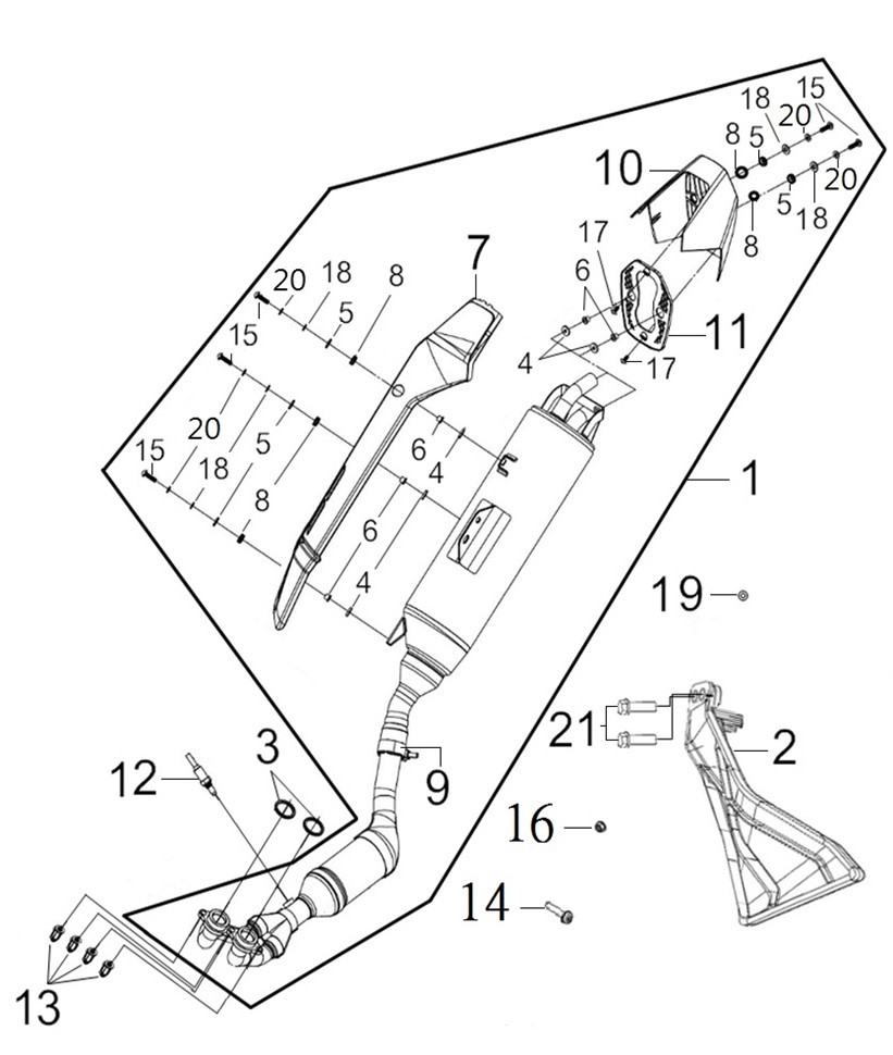 EXHAUST MUFFLER
