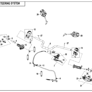 2025 IBEX 800-E STEERING SYSTEM(EXPLORE EDITION) exploded diagram