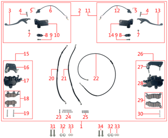 F20 - FRONT DISC BRAKE ASSY