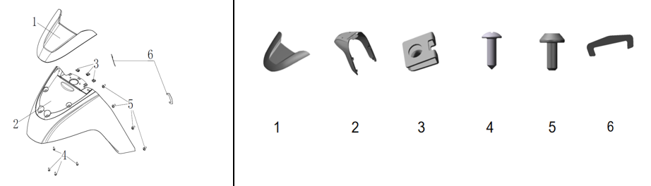 F30 - Front Mudguard