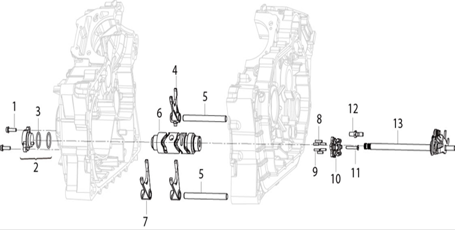 E11 - Shift Shaft Assembly