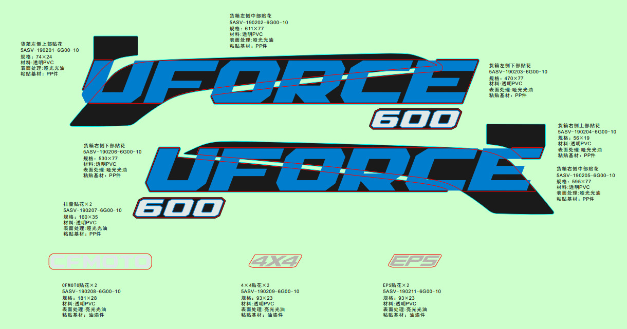 DECAL KITS(ROYAL BLUE)