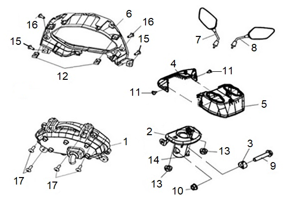 F01 - Handle Cover & Meter