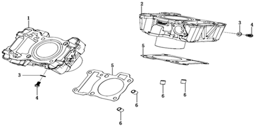 2025–2026 V 302 C E5+ (2025 – 2026) E03 - Cylinder exploded diagram