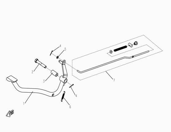 REAR BRAKE PEDAL