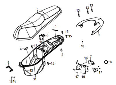 F10 - Seat & Rear Grip