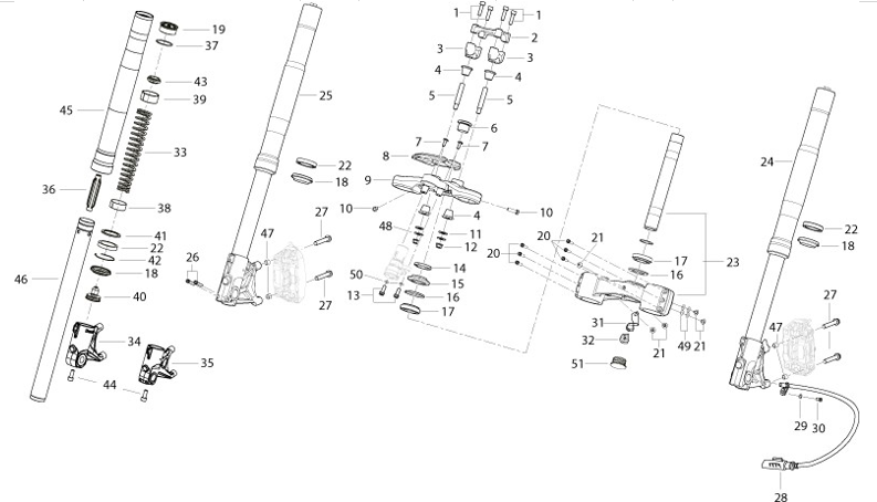 T015 FRONT FORK