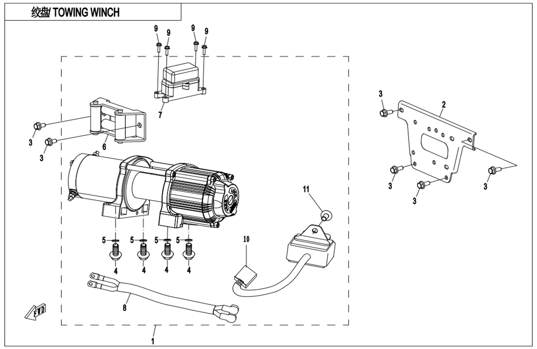 TOWING WINCH