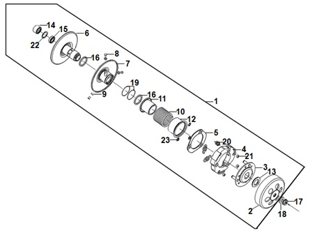 Driven Pulley Assy