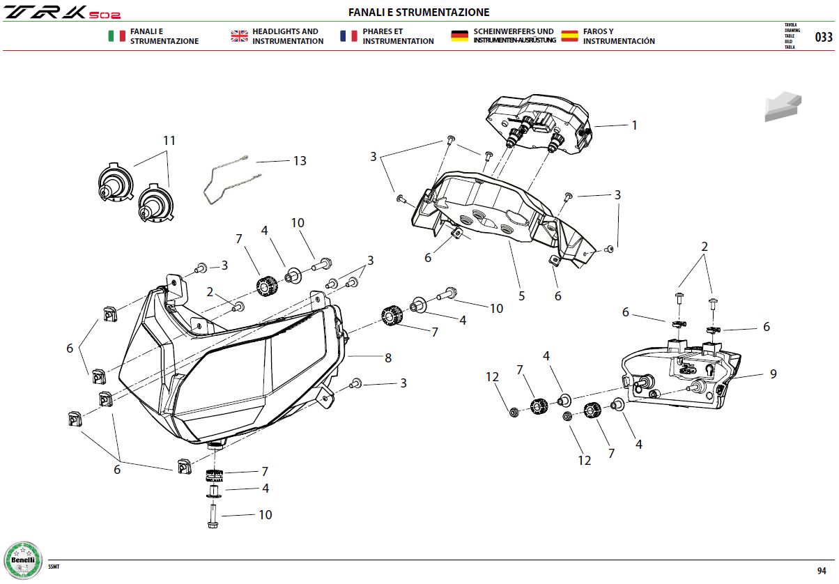 Headlight And Speedometer