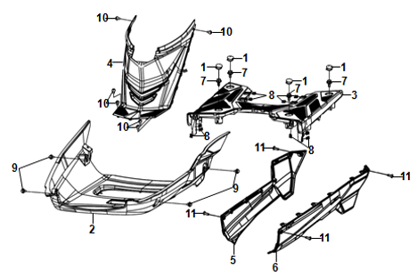 F06 FLOOR PANEL & CENTRE COVER