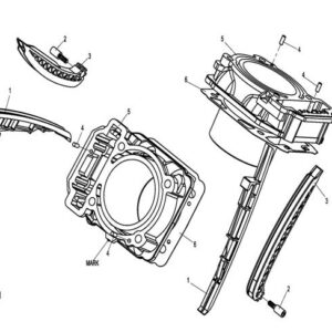 2013 UFORCE 800 CYLINDER ASSY. exploded diagram