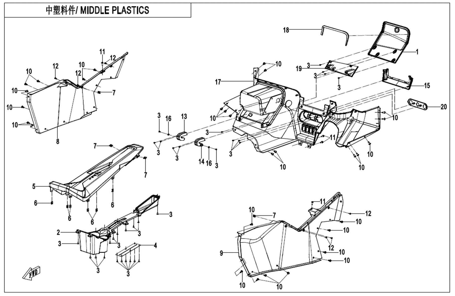 MIDDLE PLASTIC