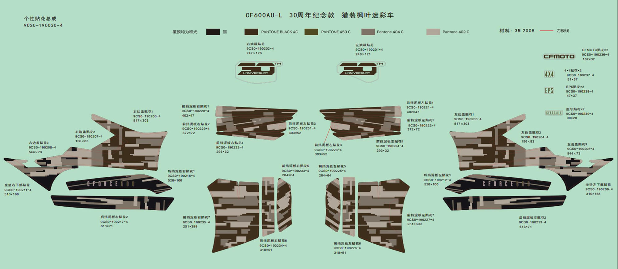 DECAL KITS(FOR TRUE TIMBER CAMO )