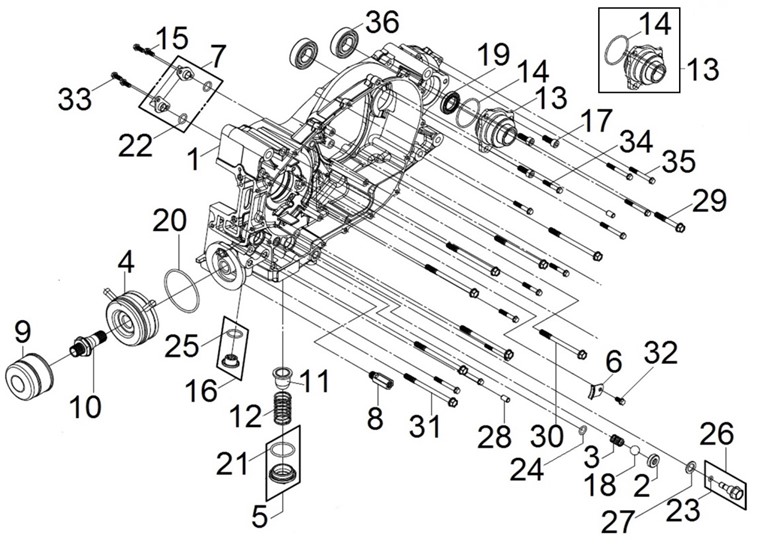 L CRANK CASE