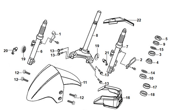 Steering Stem And Front Cushion